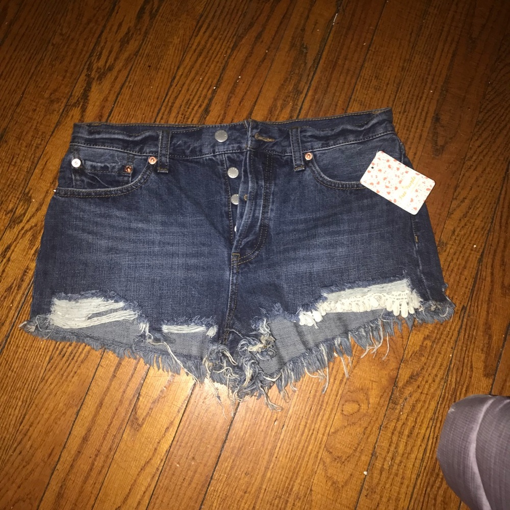 Free People Frayed Shorts